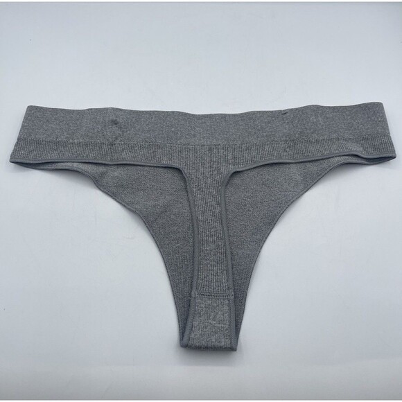 No Boundaries Women's 2XL Nylon Blend Seamless Thong, Gray Heather NWT - Picture 6 of 7